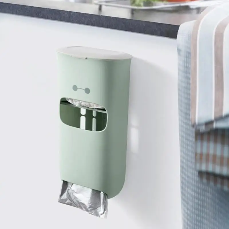 Wall Mounted Plastic Bag Storage Box Container Kitchen ...