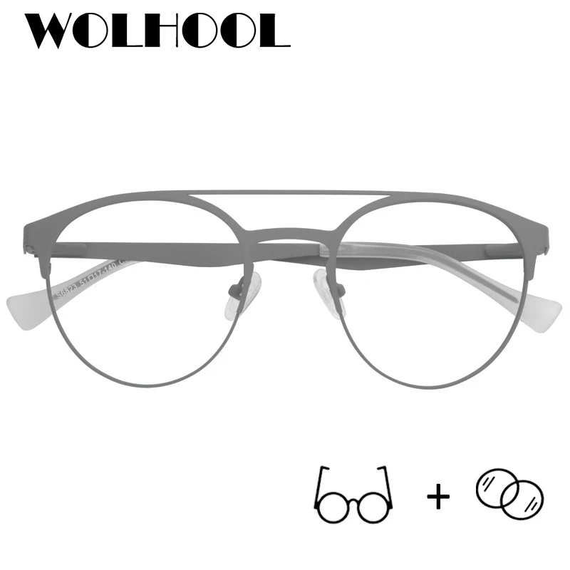 Klassische Blue Oculos Gläser Myopie Rahmen Ray 03 Männer Brillen Brücke 06 Pilot Metall Computer Doppel Anti Optische BRTRwqxU