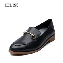 BELISS/Новинка; сезон весна-осень; женская обувь на плоской подошве; повседневная обувь на плоской подошве из мягкой кожи на платформе; женские ботинки с острым носком; женские ботинки-лоферы; P25