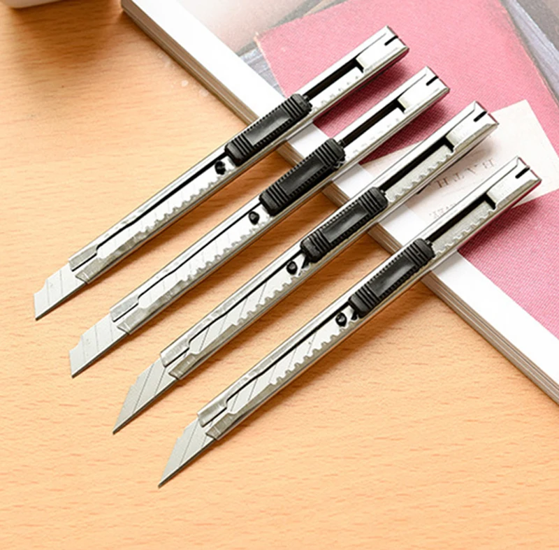 

Snap Off Snap-off Blade Cutter Knife Paper Student Office Stationery Art Box Package Open Craft Tool Hobby Handicraft Sharp