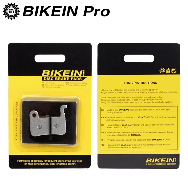 BIKEIN 4 пары серебряных MTB резиновых тормозных колодок для Shimano Deore M595 M596 SLX M665 XT M775/776