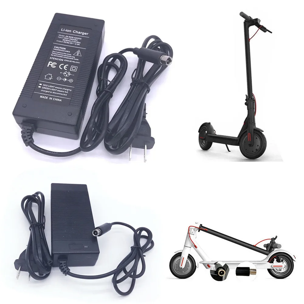 

42V 2A LED Battery Charger Charging for Xiaomi M365 Segway Ninebot ES1 ES2 ES4 US EU Plug