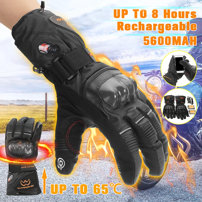 Waterproof Heated Gloves Battery Powered 5600mAhFor ...