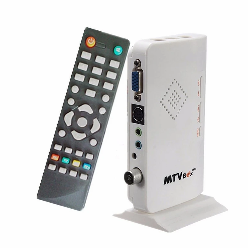 

VGA TV Box LCD External PC TV Box Digital Program Receiver Tuner HDTV Converter with Remote Control