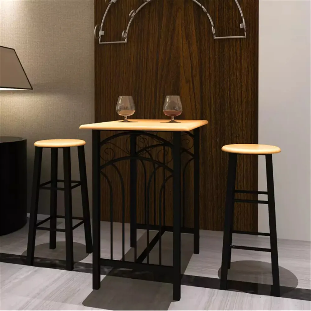 vidaXL Breakfast/Dinner Table Dining Set MDF with Black 240095