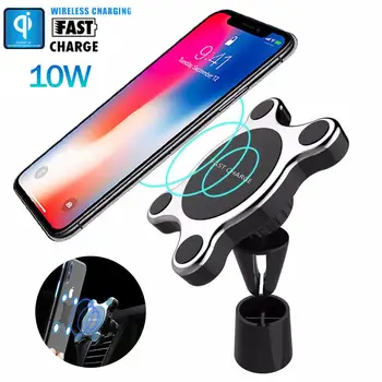 

Fast Wireless Car Charger Magnetic Charging Pad Holder for Samsung iPhone XS Smart Phones