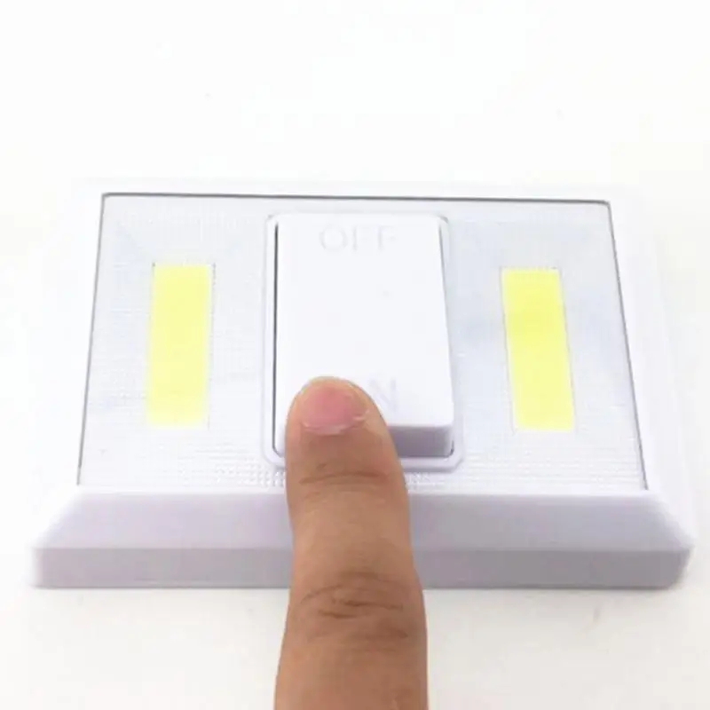 Koop COB LED Wandlamp Draadloze Draaischakelaar Nachtlampje Verstelbare Closet Light Cordless Lamp Battery Operated Garderobe Licht #1107