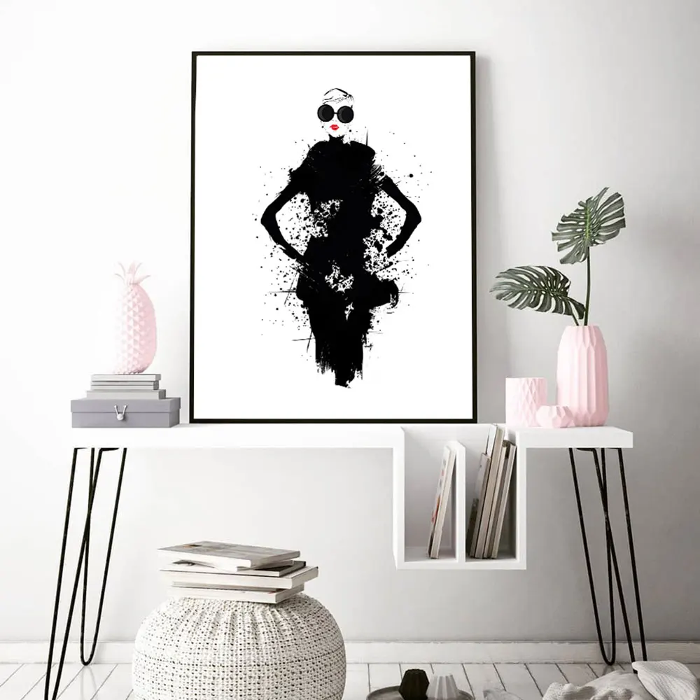 

LECHAO Paris Fashion Brand Nordic Posters and Prints Abstract Wall Art Canvas Painting Decoration Pictures Room Decor No Frame