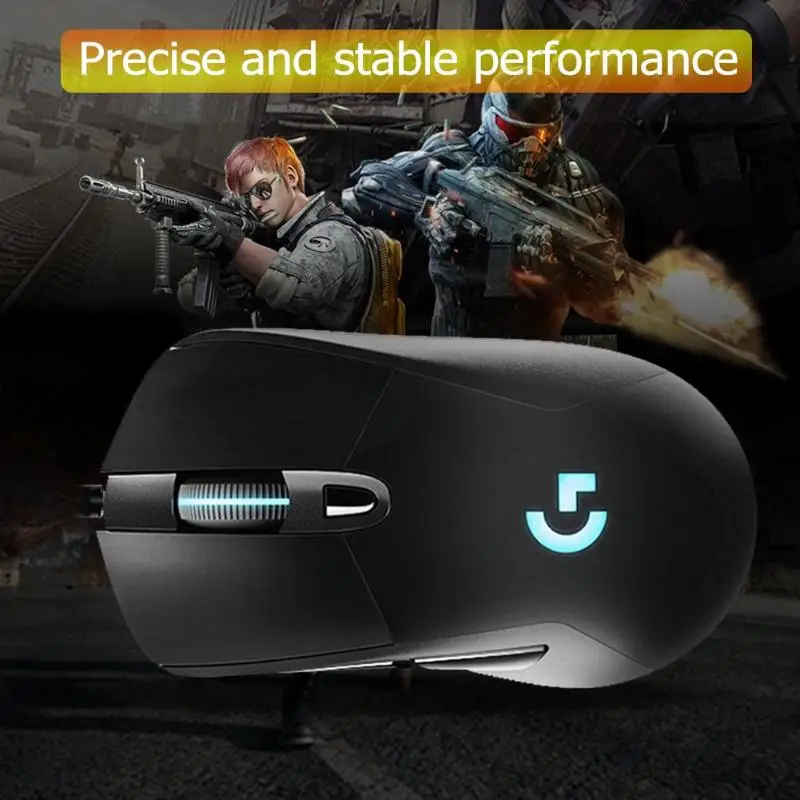 Проводная игровая мышь Logitech G403 RGB с подсветкой 12000 точек/дюйм для PUBG PC Gamer Поддержка Windows 10/8/7