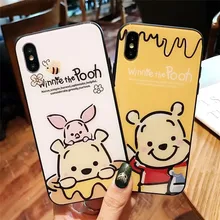 Cute Cartoon Winnie Pooh Bear Phone Case For iPhone 7 7 Puls 6 6S 7 8