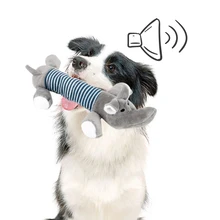 Dog-Toys Sound-Dolls Duck Pet Squeak Chew Funny Fleece Elephant Durability All-Pets Cat