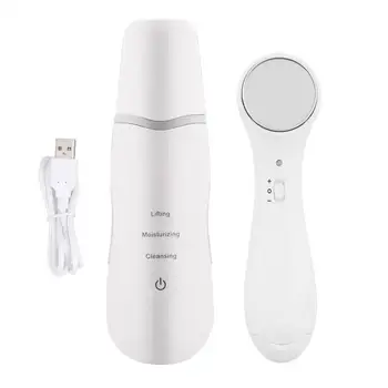 

Ultrasonic Photon Light Therapy SPA Face Skin Peeling Pores Scrubber Deep Cleanser+ Ion Rechargeable Skin Lifting Care Machine