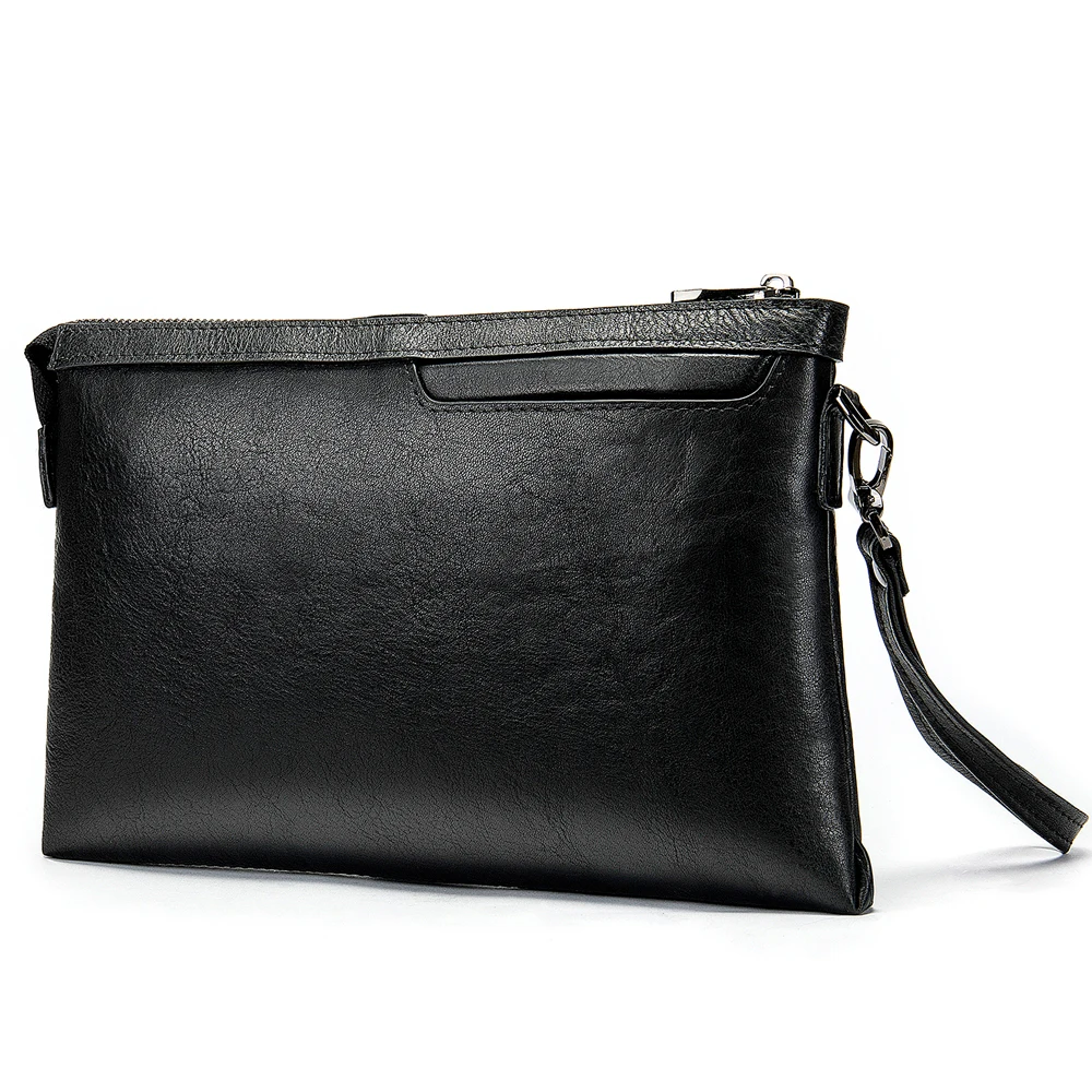 

Men's Day Clutch Bag Luxury Brand High Quality Handbag Cow Leather Long Large Wallets Hand bags Male Business Coin Purse