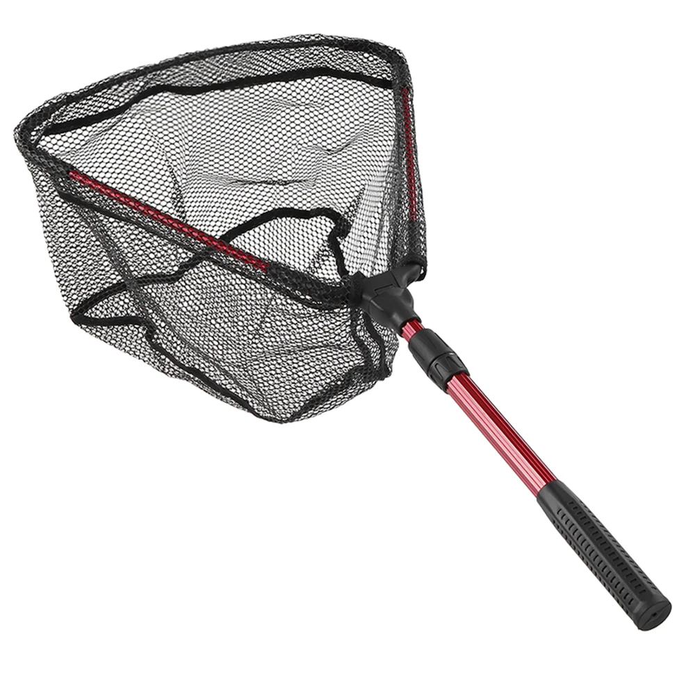 

Lixada Foldable Fish Landing Net Collapsible Telescopic Aluminum Pole Handle Safe Fish Catching Releasing Fishing Net Pesca