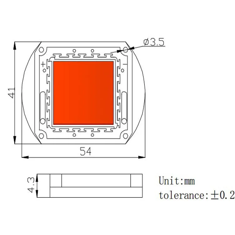 Мощный 50 вт DIY интегрированный светильник источник полного спектра 380 840nm Botany COB Led