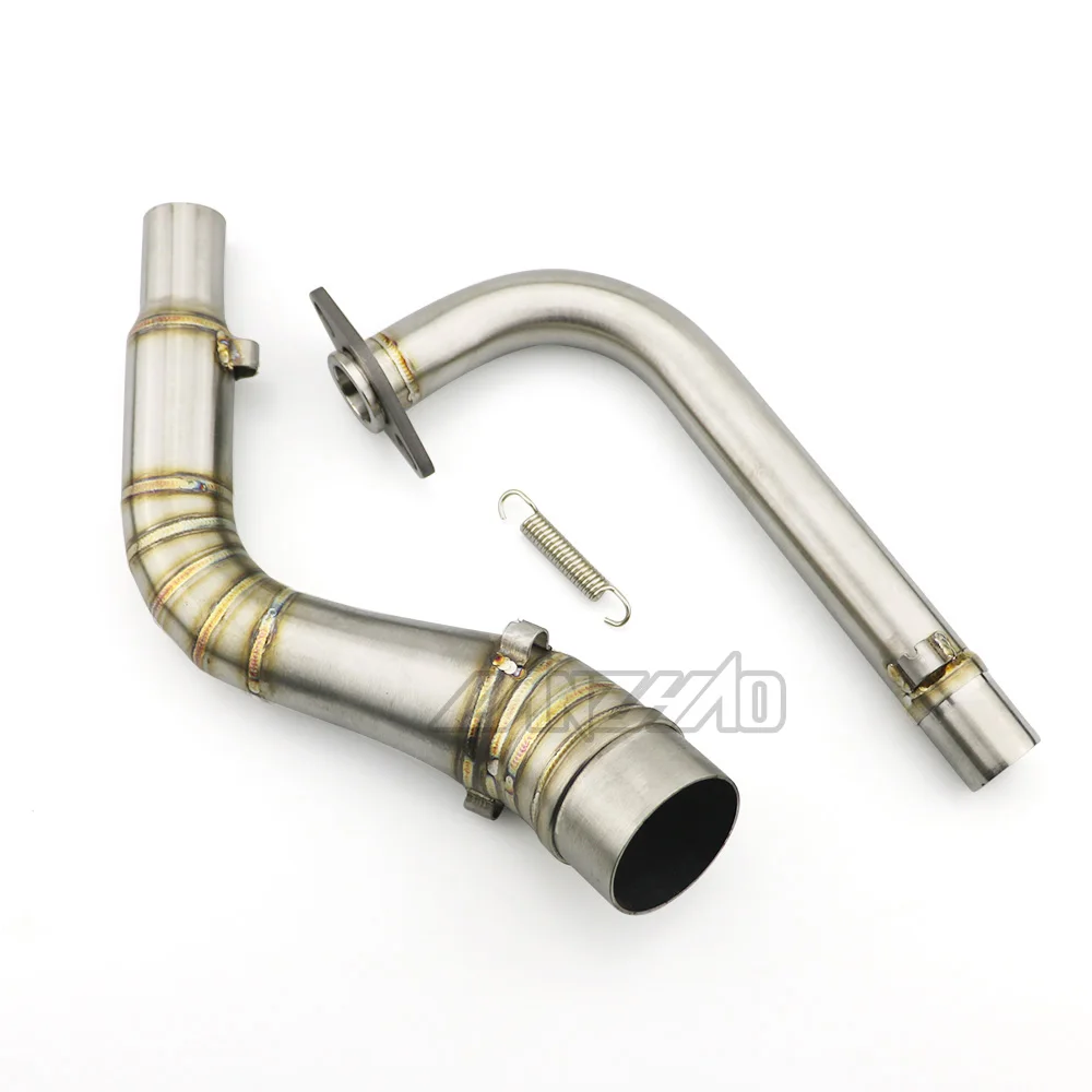 Delantero de la motocicleta de la curva de tubo de Escape de deslizamiento en el tubo de acero inoxidable de conexión para Yamaha NMAX155 2015, 2016, 2017, 2018