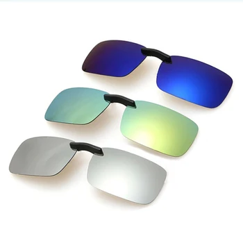 

Unisex Retro Polarized Clip On Flip Style Sunglasses UV400 Flip Fishing Eyewear Night Vision Driving Goggles Myopia Sun Glasses