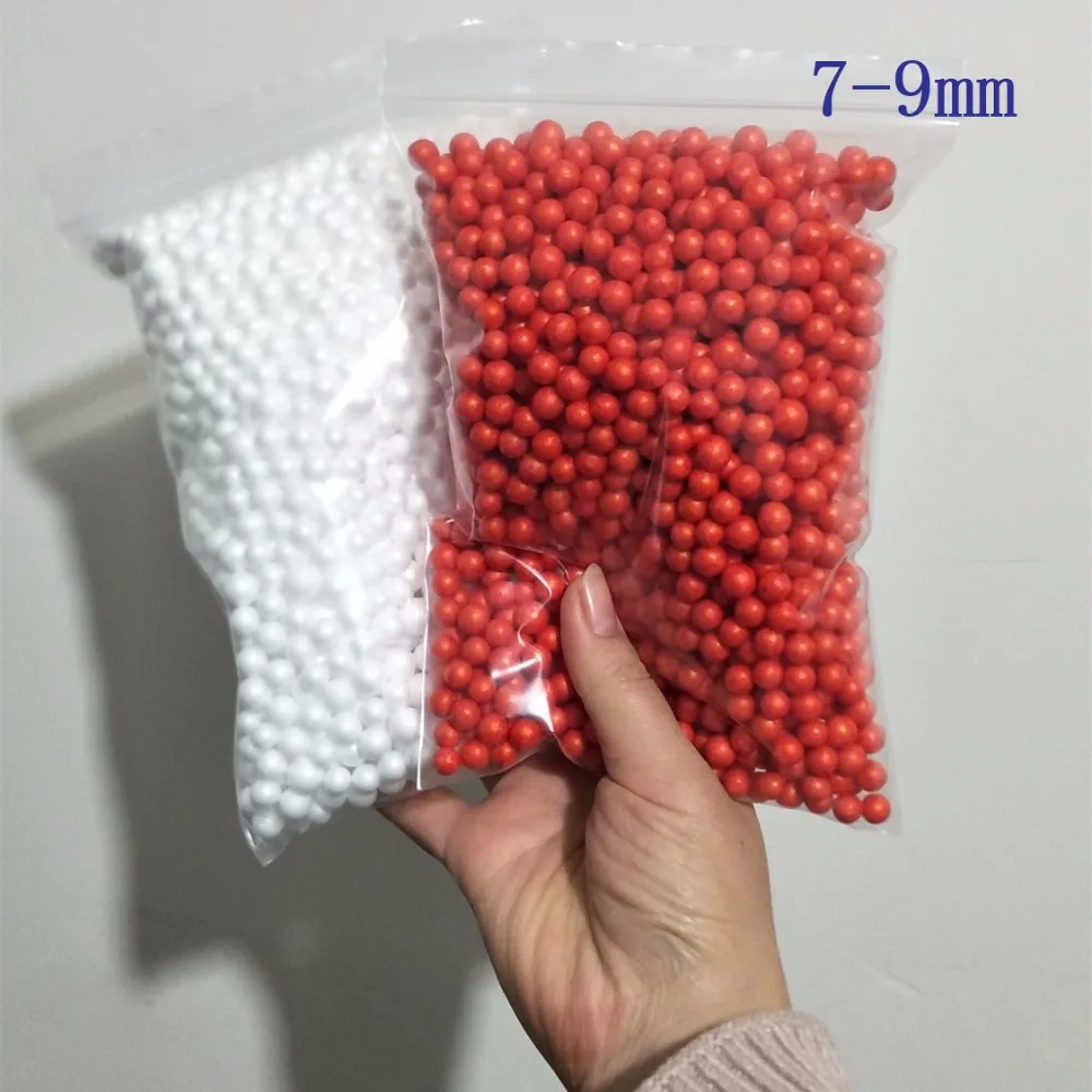 

13000pcs 7-9mm Bleeding Bright Colours Tiny Foam Beads Styrofoam Mini Balls Crafts Colorful Polystyrene Foam Ball Home Decor