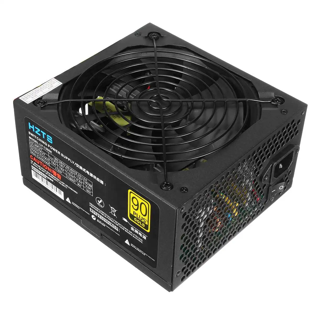 LEORY 1300 W عامل منجم امدادات الطاقة PC إمدادات الطاقة ل 6 GPU Eth تزوير Ethereum عملة آلة التعدين مخصصة عالية جودة