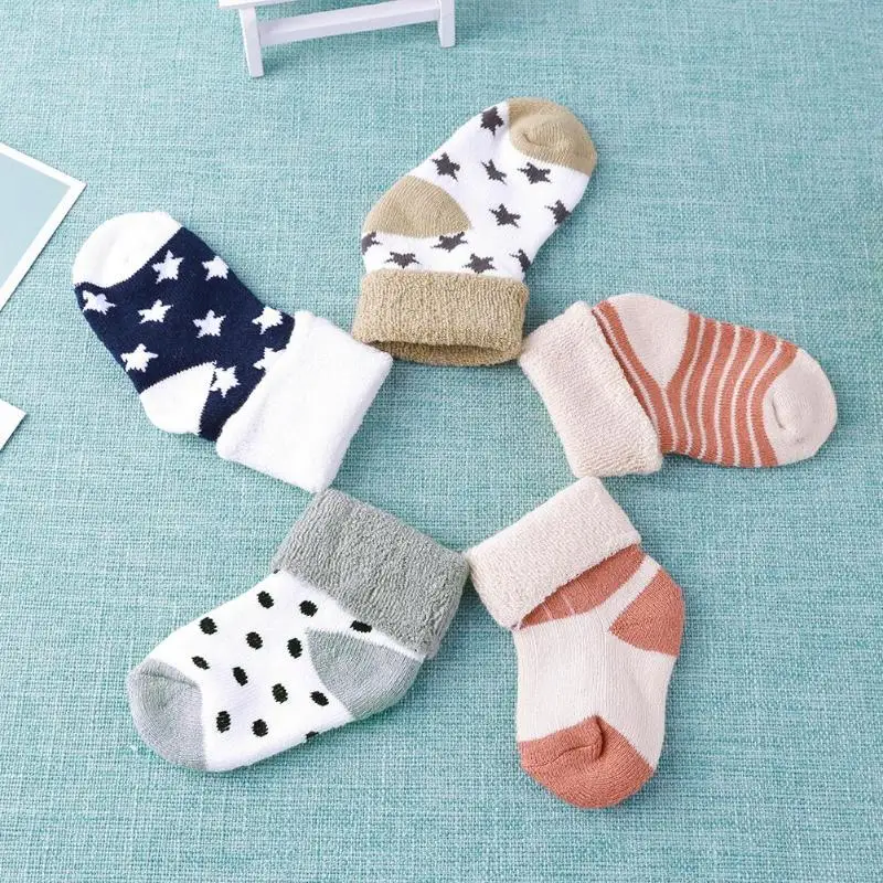 

1 Pair Unisex Lovely Cute Cartoon Baby Socks Toddler Socks No-slip Toddler Soft Cotton Baby Boy Sock Baby Girls Socks