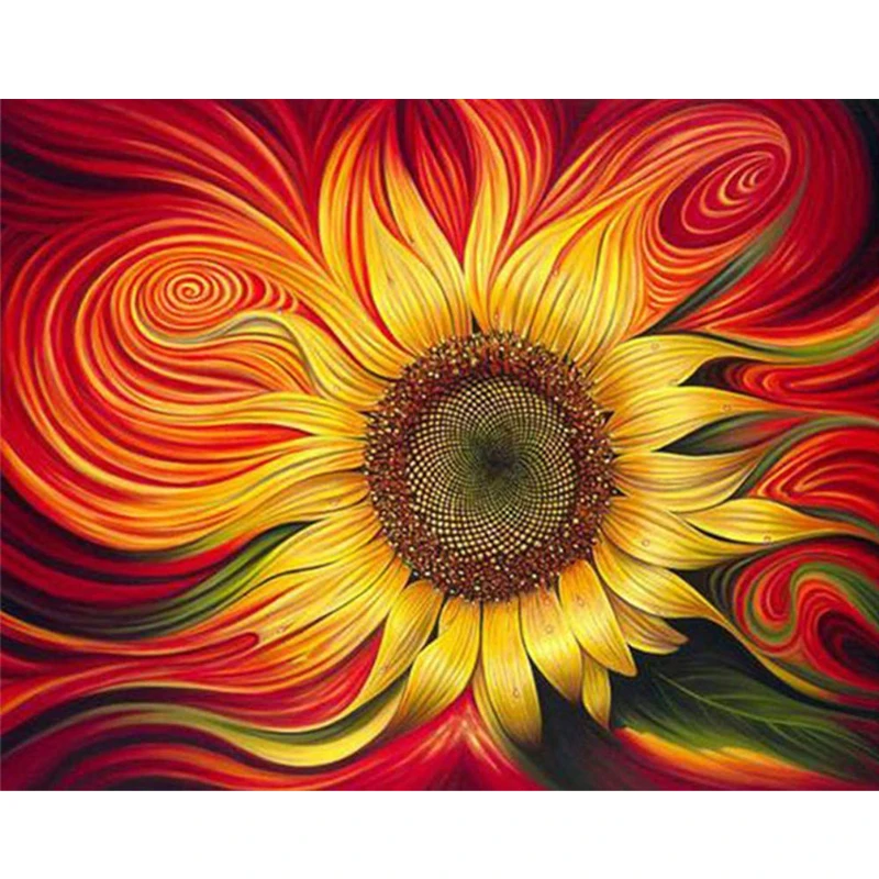 

Frameless Picture By Numbers Flowers Wall Decor Diy Picture Oil Painting On Canvas For Home Decor Chrysanthemum Sunflower Rose