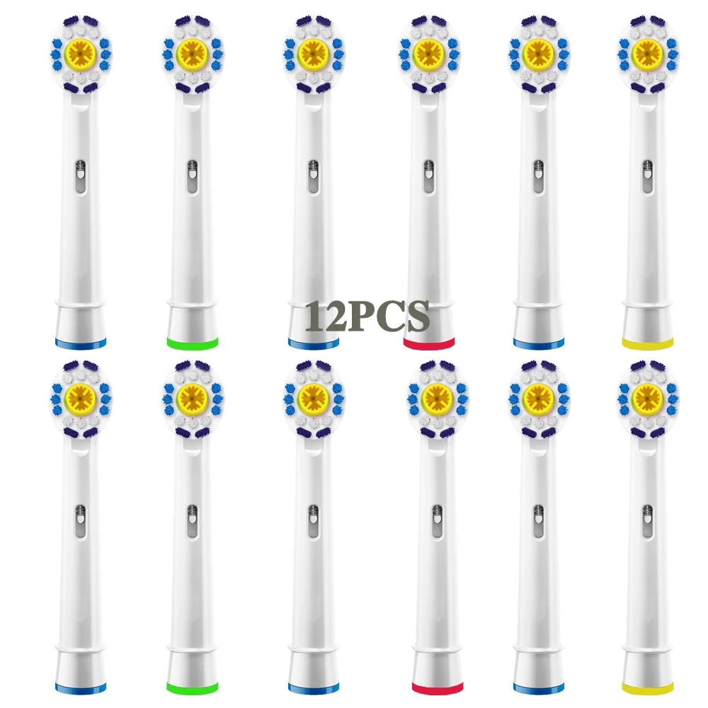

12pcs Electric Toothbrush heads 3D White Replacement brush Heads For Braun Oral B PRO 1000 3000 5000 6000 Oral B Vitality