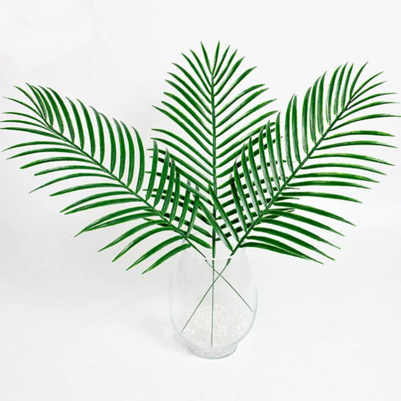 1 xTropical искусственных пальмовых листьев джунгли листвы Гавайский вечерние Свадебный декор H1