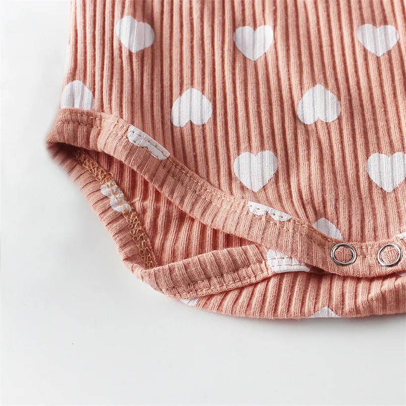 Боди для девочек Loveheart с принтом вертикальные полоски длинным рукавом наряд
