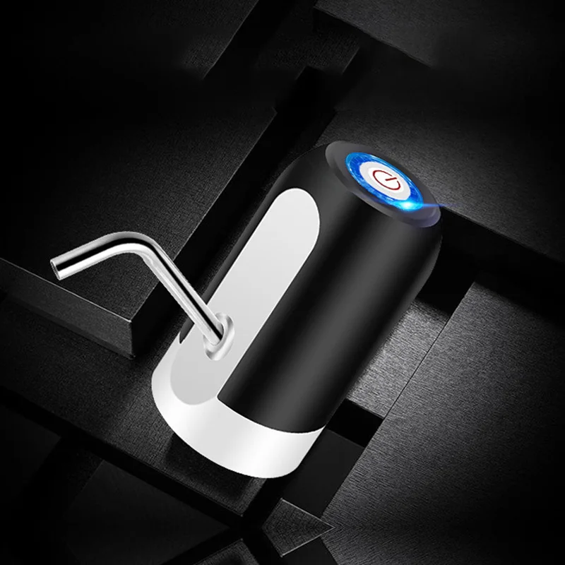 Electric Water Dispenser Portable Gallon Drinking Bottle Switch Smart Wireless Water Pump Water Treatment Appliances Black