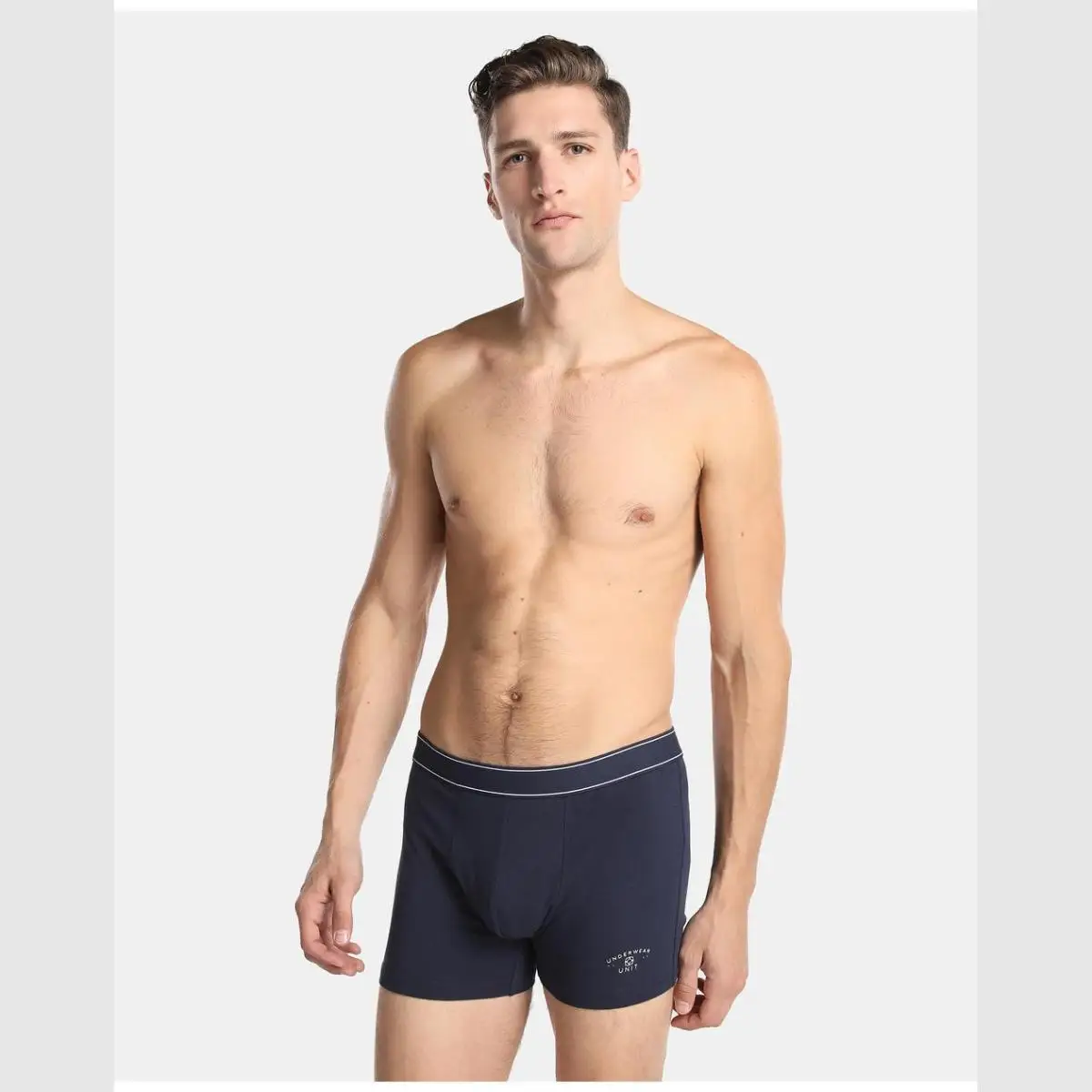 UNIT MAN COTTON SLIPS PACK 2 BLUE PLAIN| |