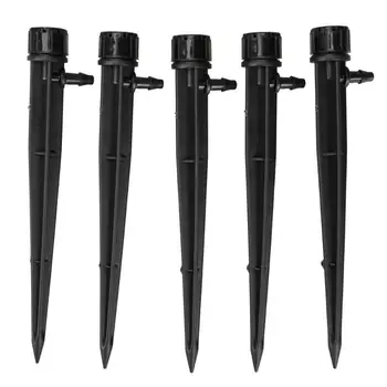

50pcs Adjustable Flow Irrigation Drippers 360 Degree Emitter Drip System Automatic Spike Sprinklers Garden Supplies