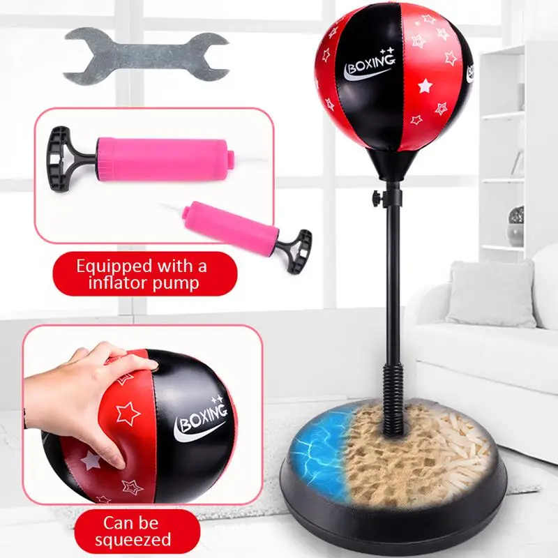 Teen Fitness Freestanding Reflex Punching Bag Boxing Reflex Ball boxing punching bag boxing reaction ball