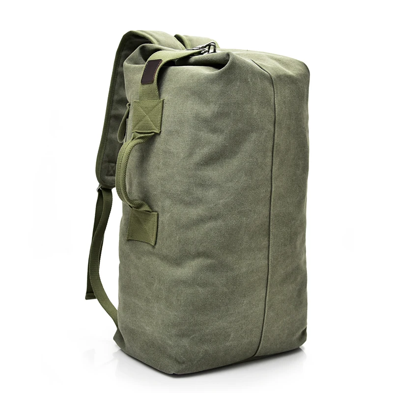 

Large Capacity Rucksack Man Travel Bag Mountaineering Backpack Male Luggage Canvas Bucket Bags Men Shoulder Bagpack Trip Supply