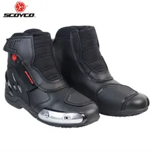 SCOYCO MR002 мотоциклетные ботинки байкерские мотоциклетные лодки мотоциклетные ботинки мужская обувь для гонок