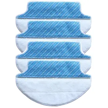 

4-Pack Wet & Dry Microfiber Mop Pad Mopping Cloth For Ecovacs Deebot Dt85 Dt83 Edm81