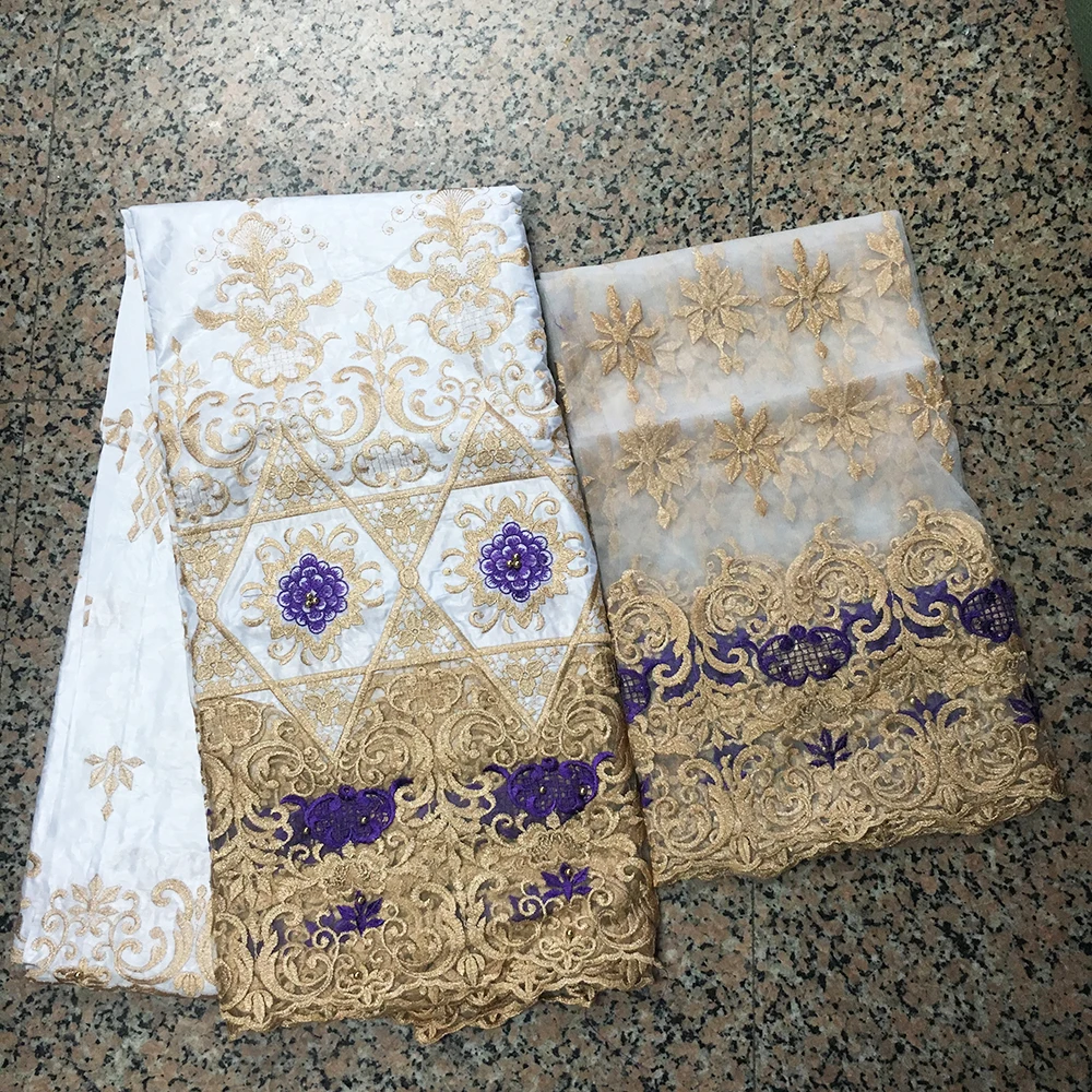 Африканская розовая фуксия французский Тюль кружевная ткань с бисером ASO OKE