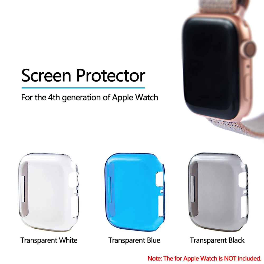 

Smart watch PC Screen Protector for Apple Watch 4th Generation lastic Anti-Dust Protective Cover for iWatch 40mm 44mm Series 4