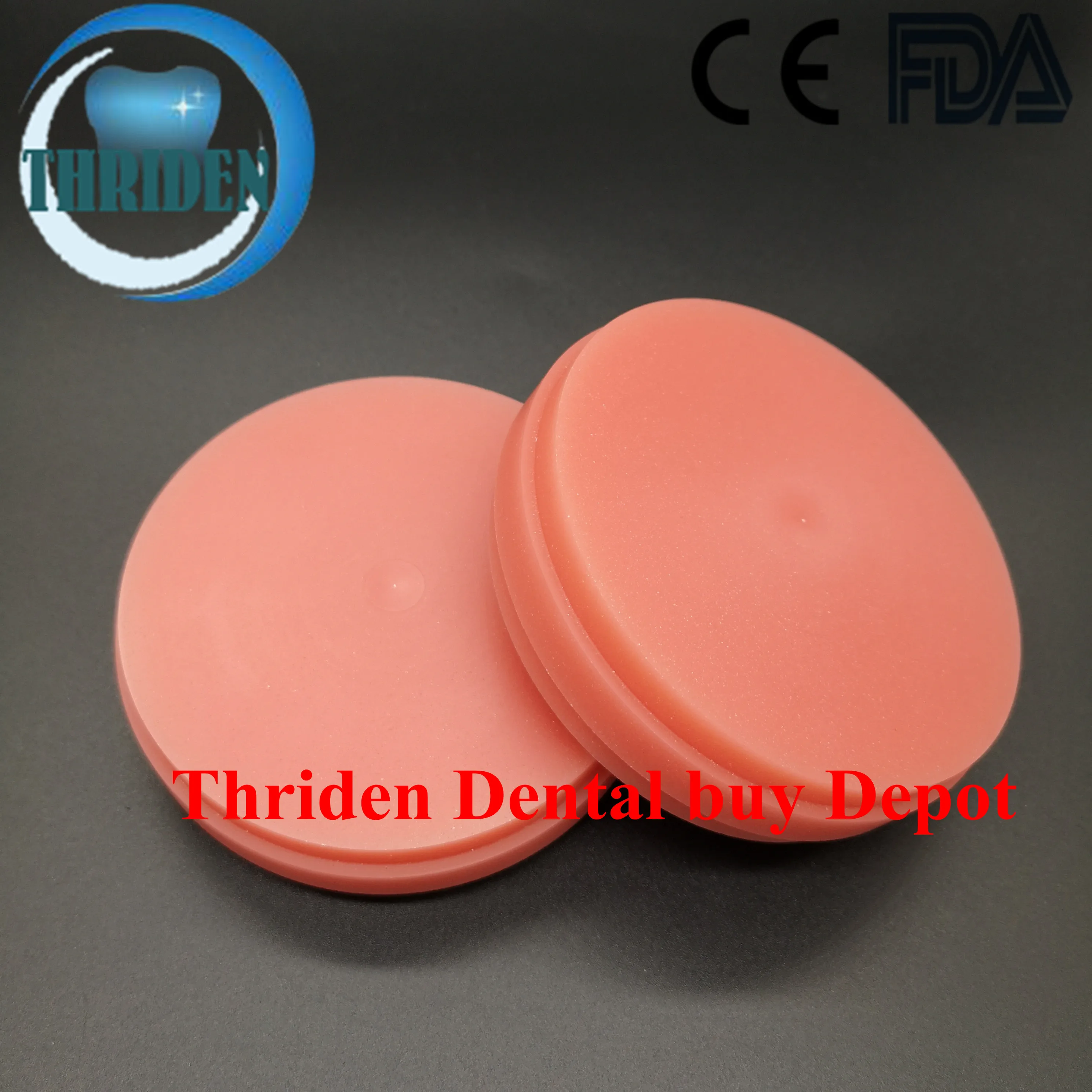 

1piece OD98*20mm Dental flexible PMMA disc for temporary crown partial denture frameworks and other metal-free removable
