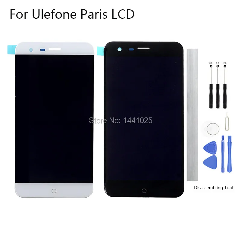 Дисплей сменный экран для Ulefone Париж ЖК-дисплей Touch Экран 5 0 дюймовый черный белый