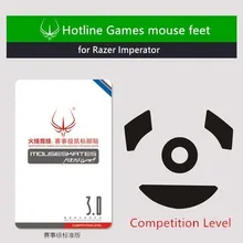 1 paquet de jeux Hotline, patins de souris, pieds de souris, niveau compétition, pour Razer Imperator FTPE mouse glide, nouvel arrivage