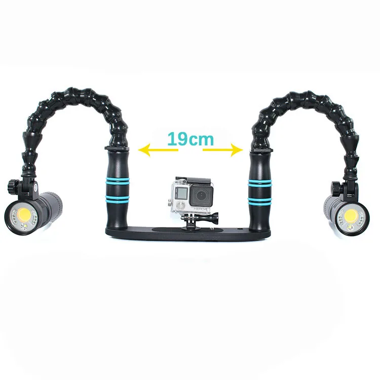 Гибкий Светильник для подводного плавания Loc Line с ручкой и поддоном крепление YS для камеры Gopro TG5 RX100 корпус для подводной съемки