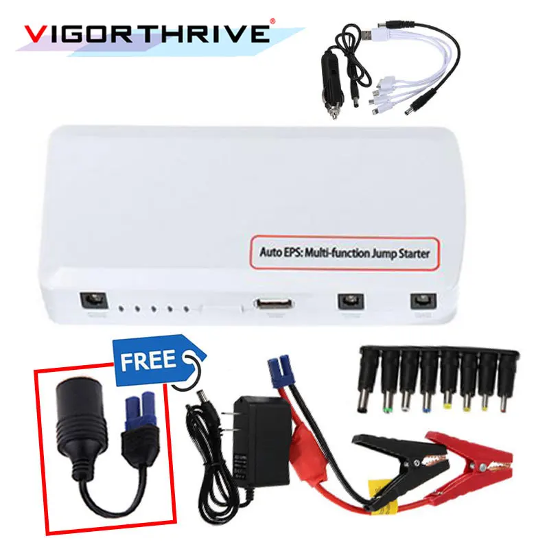 New Thin Car Battery Charger Multi-function Car Jump Starter Rechargeable Battery Power Bank For Cars Emergency Charger 12V