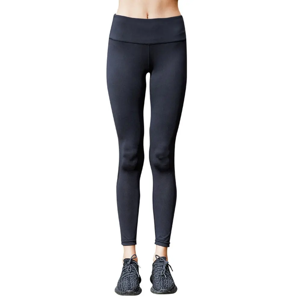 

Elastic Women High Waist Ankle-Length Pants Leggings Bottoming Fitness Pencil Pants Outdoor Moisture Wicking Slim Trousers
