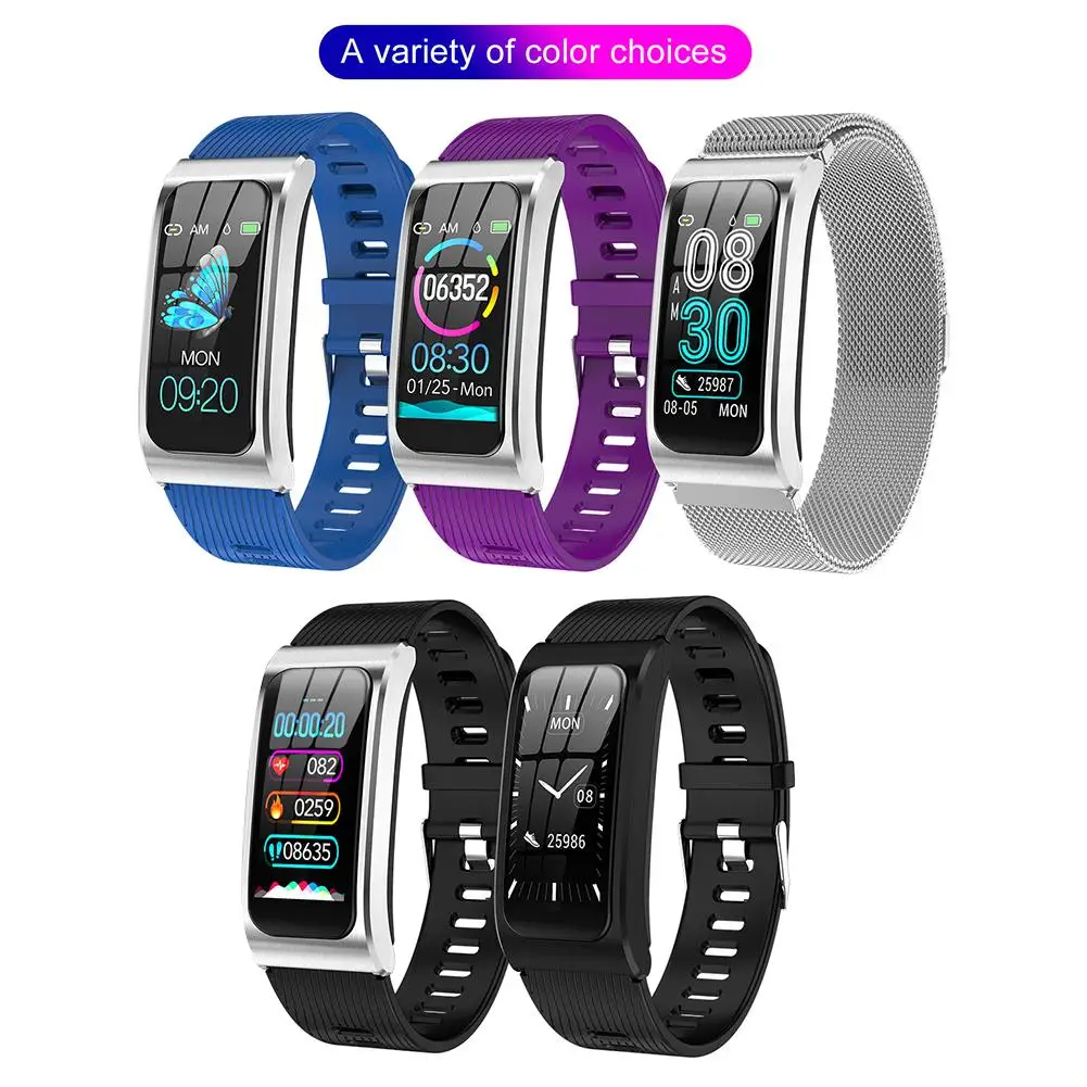 Smart Watch For Women Color Screen Touch Health Test Sports Pedometer Waterproof Tracker Wristband Square Smart Bracelet Hot