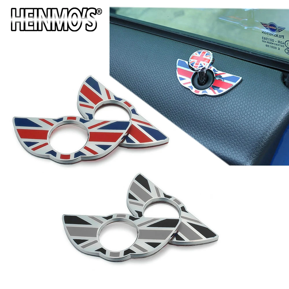 

For MINI Cooper Countryman Paceman For MINI R60 R61 Styling Car Interior Door Pin Lock Wing Sticker For MINI Cooper Accessories