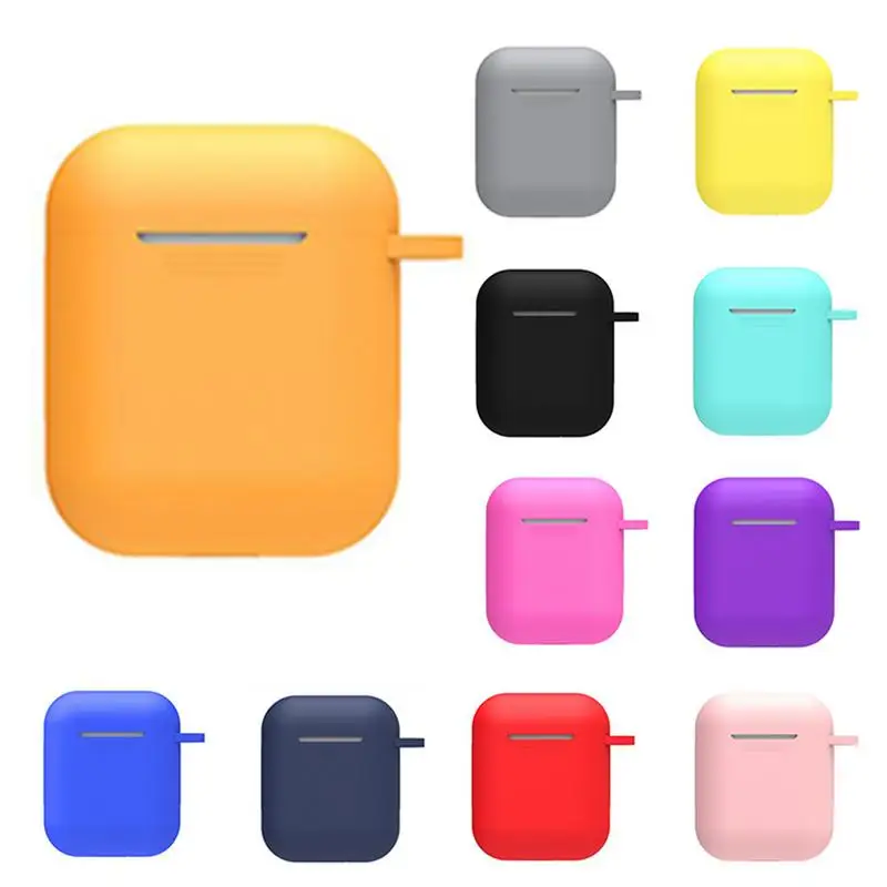 

Silicone Protective Cover Set Combination Wireless Earphone Anti-Lost Rope Silicone Earplugs Sleeve for Airpods I9S
