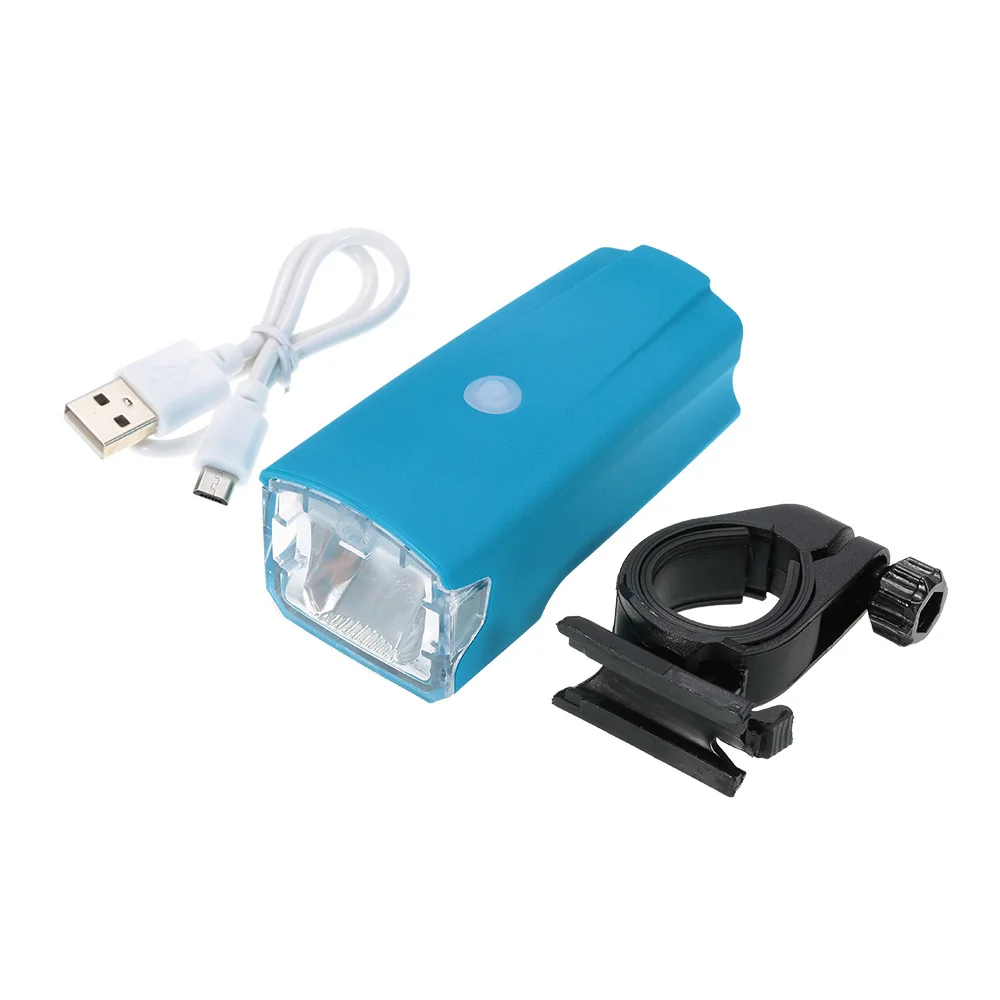 Top 1200mAh USB Rechargeable Bike Front Light Bicycle Accessories Lithium Battery High Power Cycling Bicycle LED Head Light 220LM 5