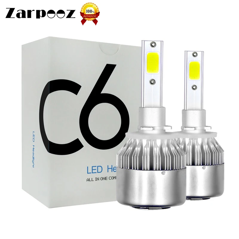 Zarpooz C6 светодиодный авто лампы 72 Вт 8000lm автомобильных фар H7 H4 H1 H3 H11 H13 9005 9006 9004 9007 2