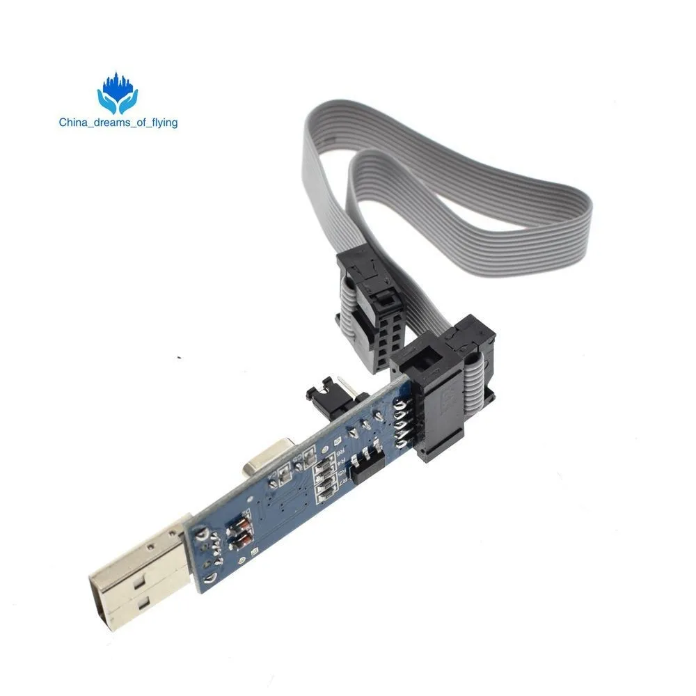 ShengYang USBasp ISP 3 В/5 В AVR программатор USB ATMEGA8 ATMEGA128 Новый провод с поддержкой Win7 64Bit lcd pcb