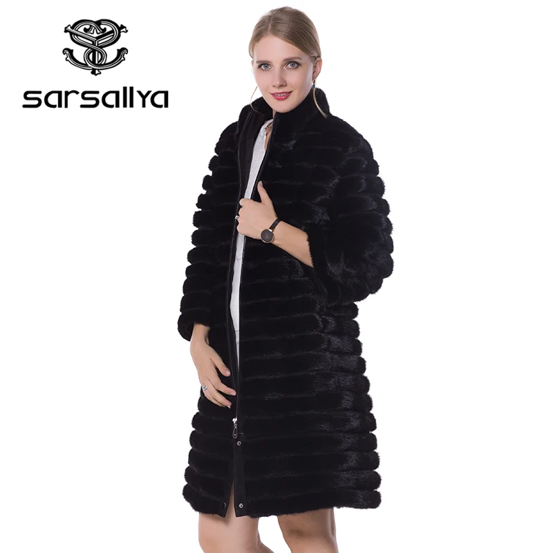 SARSALLYA real fur Women fur coats,Genuine Leather, styles mink coat ,Fashion Slim Winter coats of fur,sell well natural fur